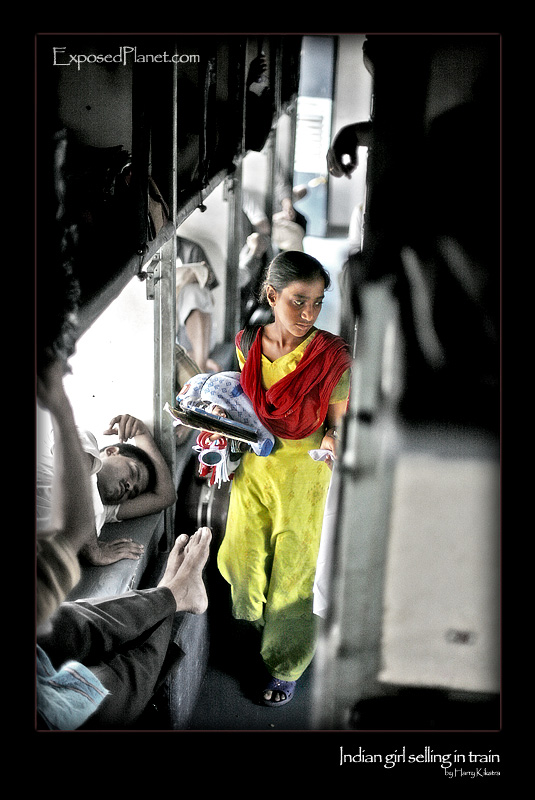 girl in train