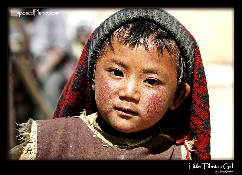 Tibetan girl with sweater