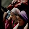 Female porters at Friendship Bridge, Nepal
