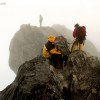Climbing the gap at Carstensz Pyramid summit ridge, Papua