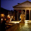 Couple at the Pantheon fountain in Rome