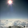 Summit ridge of Denali as seen from the summit, Alaska