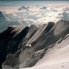Denali Summit Ridge from the summit, Alaska