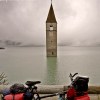 Drowned church in Graun, Italy