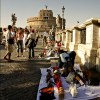 Fake Prada on the Bridge of Angels in Rome