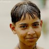 Indian boy swimming in Agra