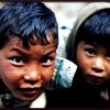 More street kids in Phakding, Nepal.