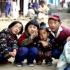 Street children in Phakding, Nepal