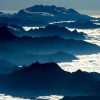 Monte Rosa from Mont Blanc, Alps