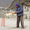 Khumjung (4): young Nepali cricket player