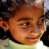 Nepali girl with earring in Kathmandu