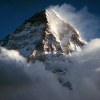 Summit of K2 above the clouds
