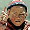 Peace kid in Tibet