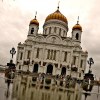 Rebuilt Cathedral at Moscow river