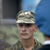 Russian soldier at Red Square at paratroopers celebration