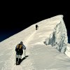 Corniche on the summit ridge of Denali, Alaska