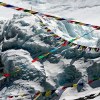 Prayerflags at Advanced Basecamp on Mount Everest, Tibet