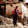Tibetan girl with spade