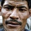 Tired Nepali porter