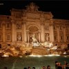Trevi fountain at night in Rome, Italy