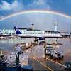 United Airlines Rainbow at Washington Airport