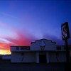 Sunset at the Ice cream oasis in USA