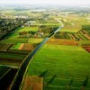 View from a balloon over the Netherlands
