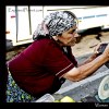 Woman selling fruit in Kislovodsk