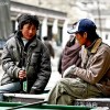 Bored kids in Xigar, Tibet