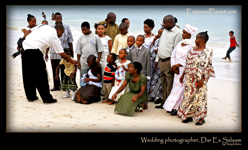 Wedding party on Oyster Beach in Dar Es Salaam