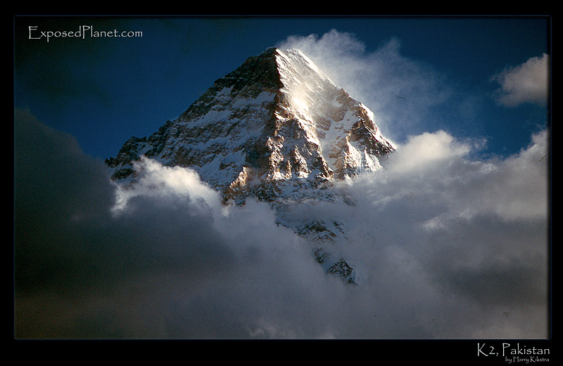 Summit of K2 above the clouds