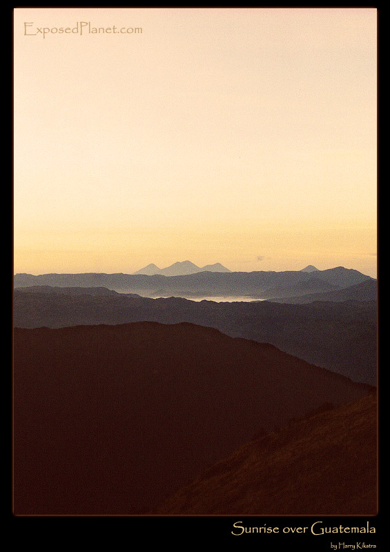 Guatemalan sunrise from Tajumulco Volcano