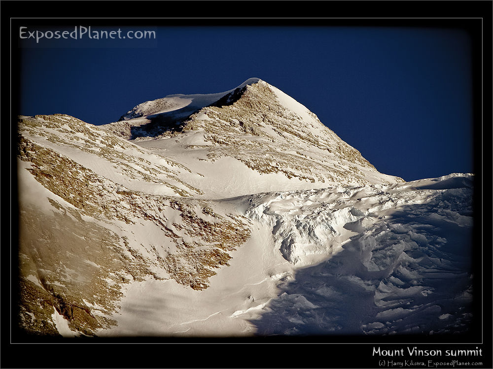 Summit of Mount Vinson from Basecamp, Antarctica: Alan Arnette climbing for Alzheimer
