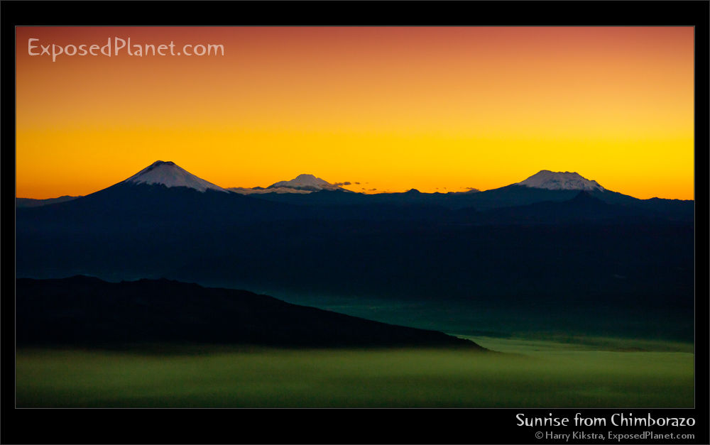 Sunrise from Chimborazo, Ecuador
