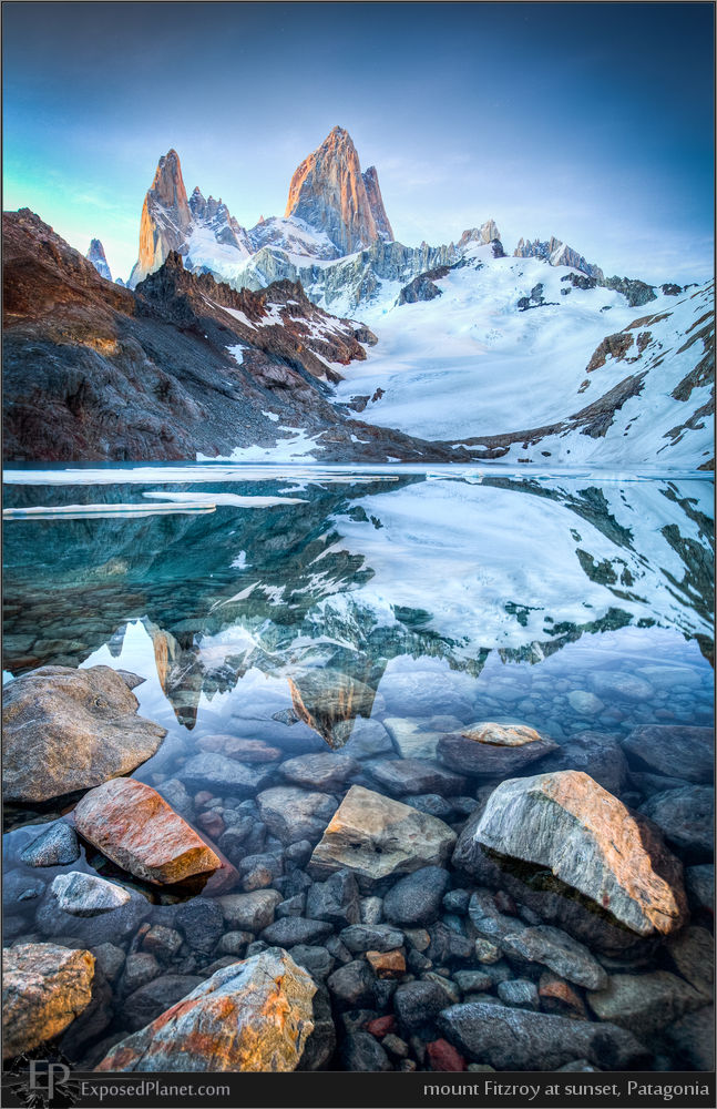 Mount Fitzroy from Laguna de Los Tres, Patagonia