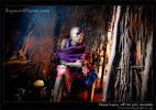 Inside a Masai house, Tanzania. About kerosene lamps and solar-powered LED lights