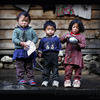 Photo of Three Nepali kids in the Khumbu Valley on ExposedPlanet.com