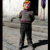 Photo of Masked child in Nyalam, Tibet on ExposedPlanet.com