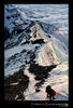 Between the steps: Climbers on summitridge of Everest