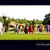 Colourful people in Ghandi memorial park, New Delhi, India