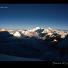 Shadow of Everest at sunrise