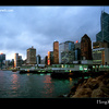 Hong Kong Harbour at night