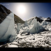 Sea of Ice Sharks near Everest, Tibet