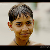 Indian boy swimming in Agra