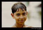 Indian boy swimming in Agra