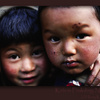 Kids in Phakding, Nepal