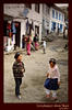 Kids playing on street in Phakding, Nepal