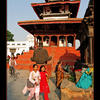Photo of Young girls in the old city of Kathmandu, Nepal on ExposedPlanet.com