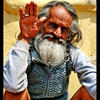 Photo of Friendly man waving in Kathmandu, Nepal on ExposedPlanet.com