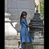 Photo of Nepali girl begging at Monkey Temple on ExposedPlanet.com